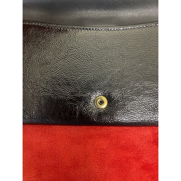 Yves Saint Laurent YSL Black Patent Leather Belle De Jour Flap Clutch With COA - Picture 14 of 16